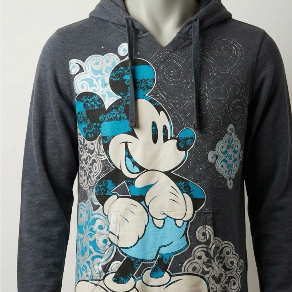 Disney Charcoal and Teal Mickey Mouse Sweater